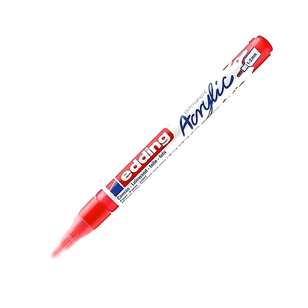 Edding 5300 Acrylmarker fein, Rundspitze 1–2 mm, wasserfest, Leinwand & Holz
