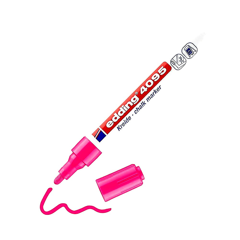 Edding 4095 Kreidemarker, abwischbar, für Fenster, Tafeln & Deko