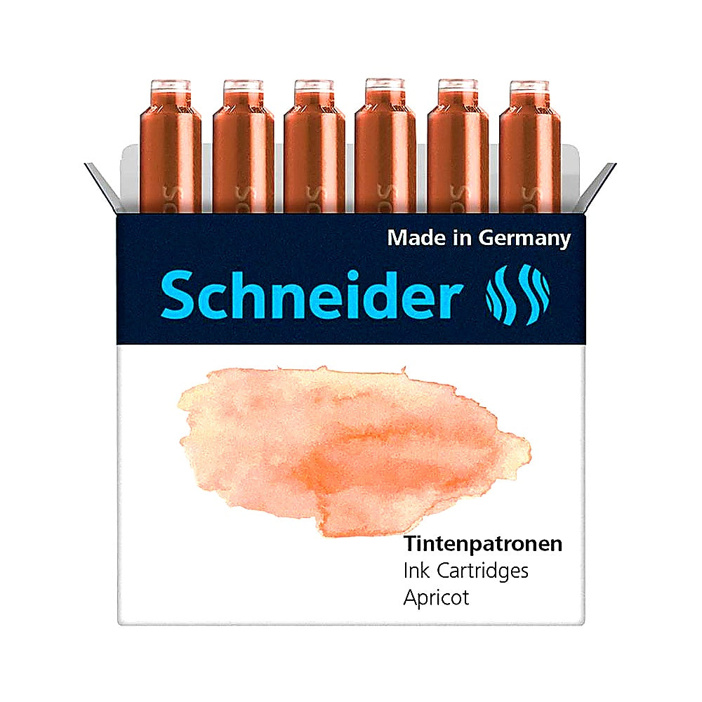Schneider Pastell Tintenpatrone 6 Stück Ersatzpatrone Pastell Farben