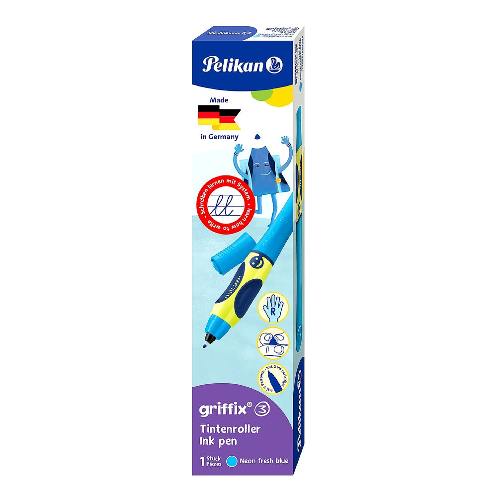 Pelikan Tintenschreiber Griffix Rechtshänder nachfüllbar ergonomisch Kinder Schule