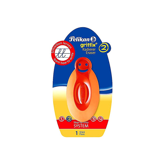 Pelikan Radierer Griffix orange Blister R1/B für Bleistift Tinte geeignet