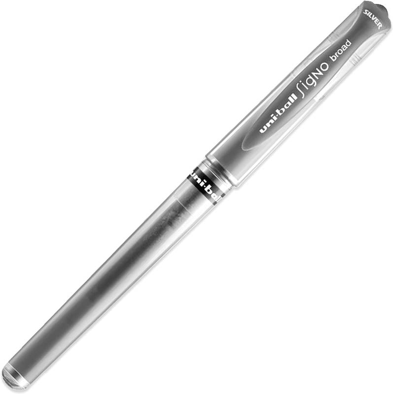 Uni Ball 146811 Gelroller Signo UM 153 broad 1.0mm silber 1 Stück