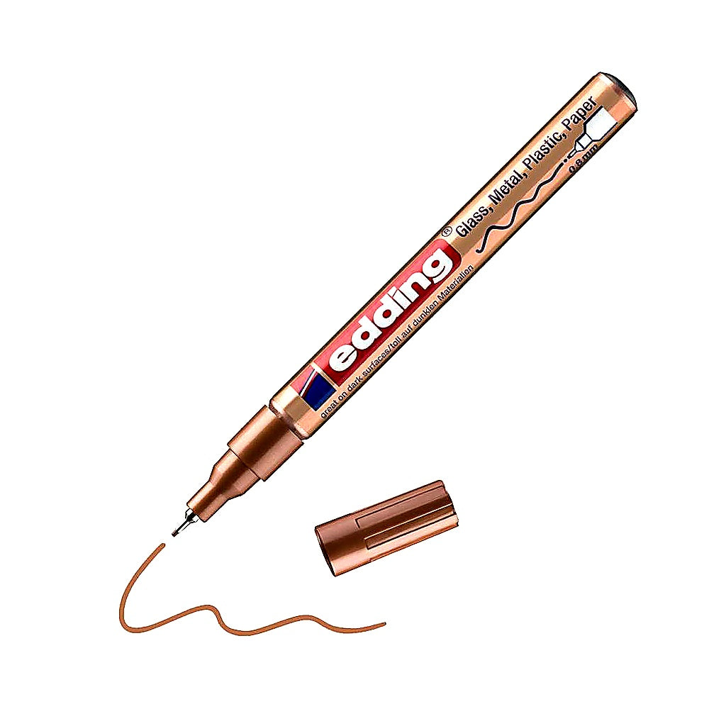 Edding 780 Glanzlackmarker, Extrafeine Spitze 0,8mm, wasserfest, deckend