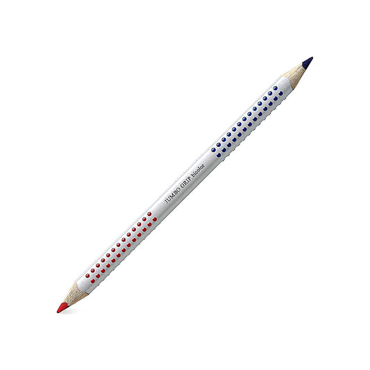 Faber Castell Jumbo Grip Silbentrennstift Bicolor rot/blau, Lernstift