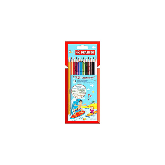 STABILO Aquarell Buntstift aquacolor wasservermalbar Einzelstift