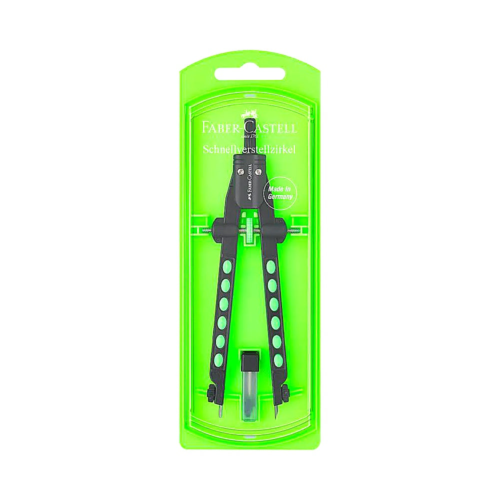Faber Castell Neon Quick Set Kompass, Schulkompass Set