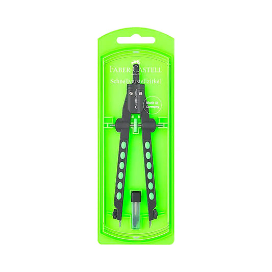 Faber Castell Neon Quick Set Kompass, Schulkompass Set