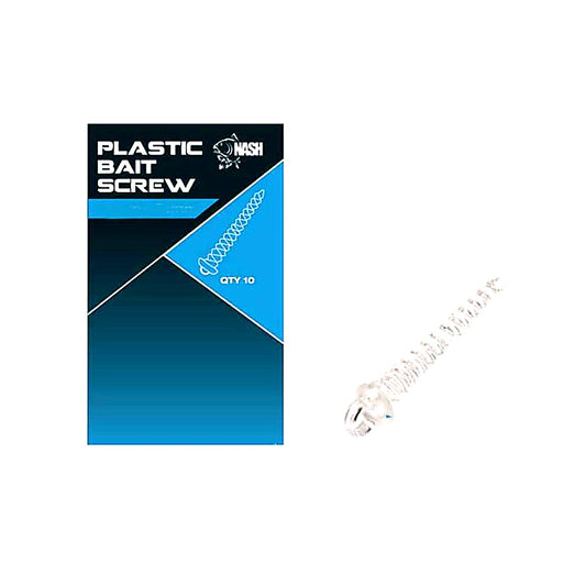 Nash Plastic Bait Screws T8049 Baitscrew Bait Screw 10 Stück Angelzubehör