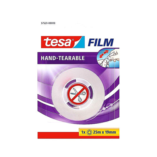Tesa von Hand abreißbar Transparent Klebeband 25m x 19mm universal einsetzbar