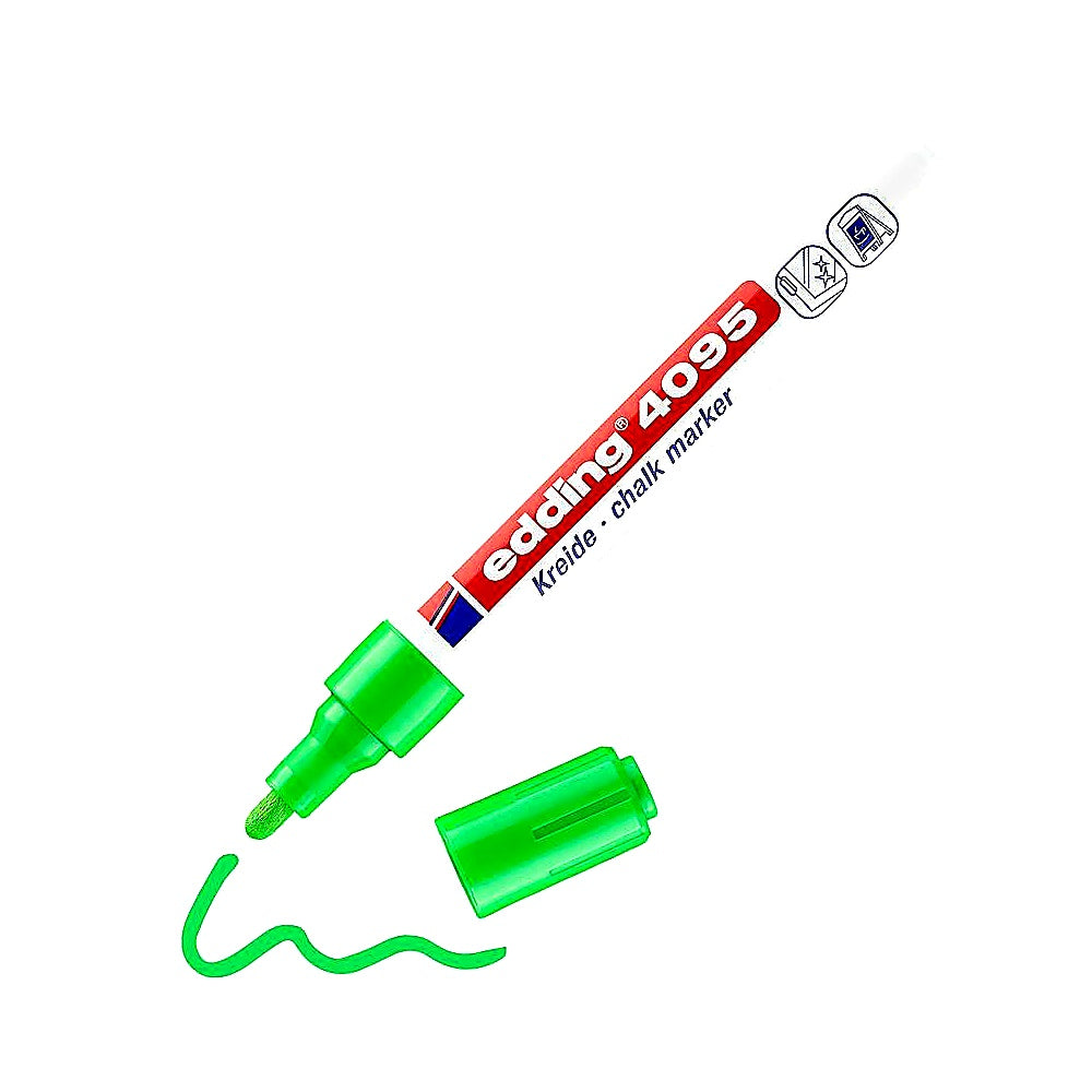 Edding 4095 Kreidemarker, abwischbar, für Fenster, Tafeln & Deko