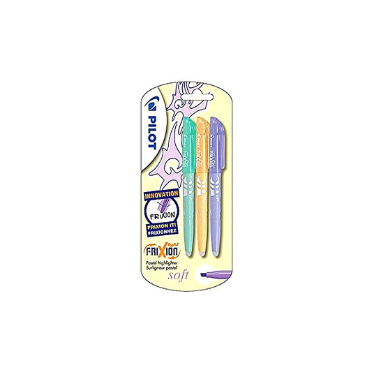 Pilot Frixion Light Textmarker 3er Set grün orange violett radierbar Schule