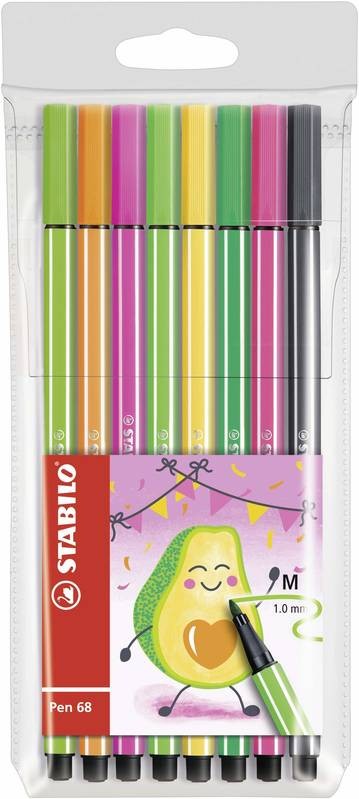 STABILO Filzstift Pen 68 8er Set verschiedene Farben