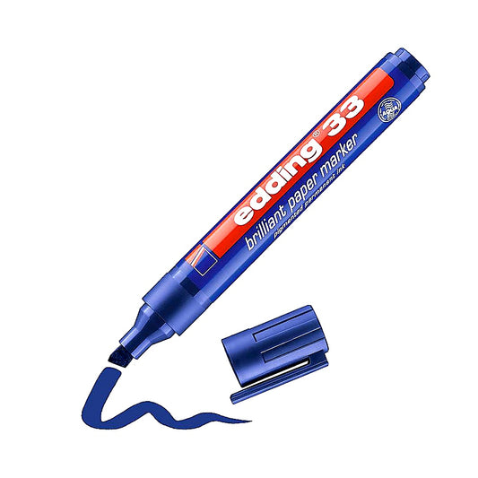 Edding 33 Brillant-Papiermarker, Rundspitze 1,5–3mm, wasserfest, Papiermarker