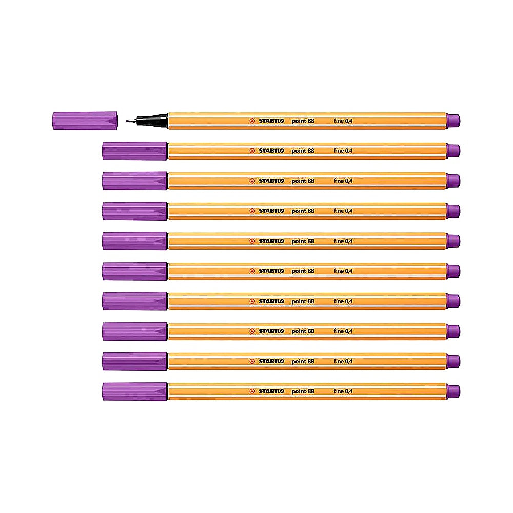 STABILO Fineliner point 88 10er Set verschiedene Farben