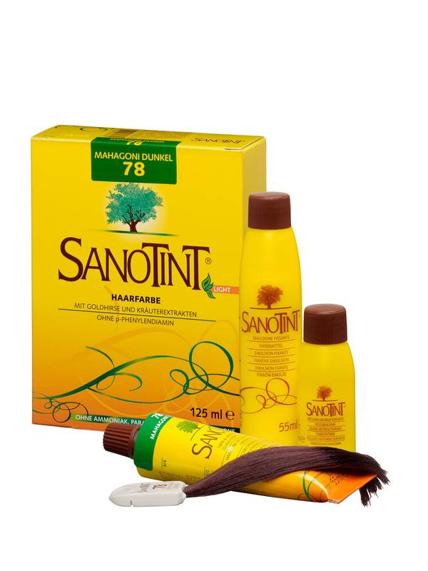 Sanotint Haarfarbe permanente Haarcoloration schonende Formel