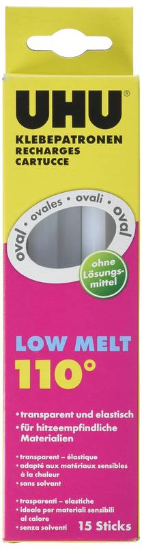 UHU Heißklebepatronen Low Melt 200g Klebepatronen heißklebend Basteln