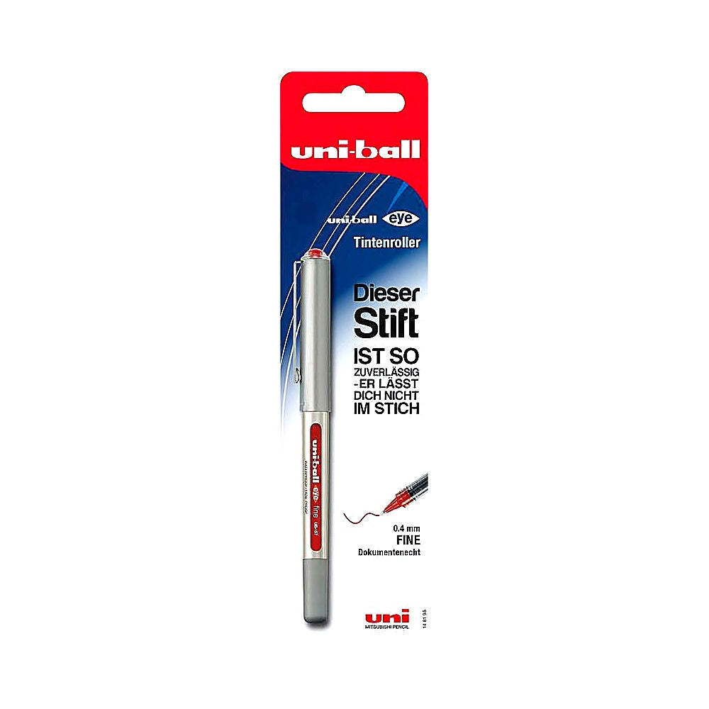 Uni Ball 148198 Tintenroller Eye UB 157 fine 0.4mm rot 1 Stück