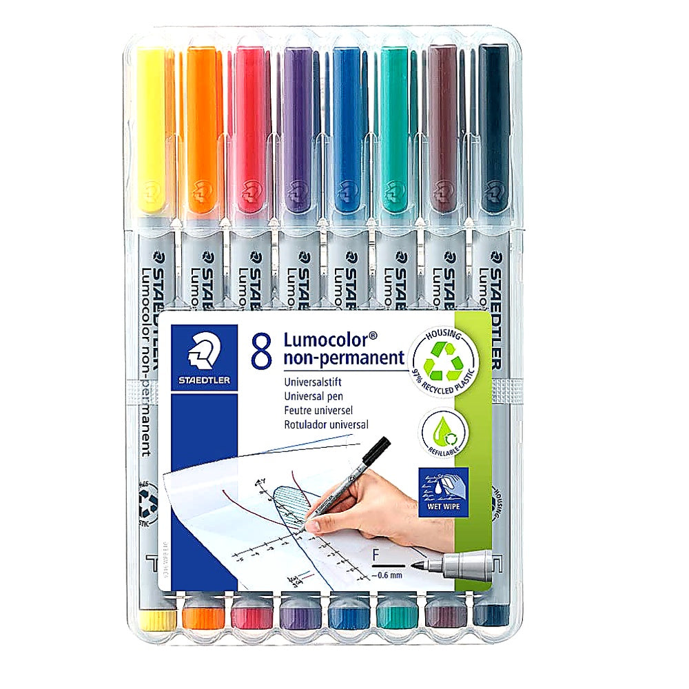 Staedtler Lumocolor Folienstift non-permanent 8er Set abwischbar