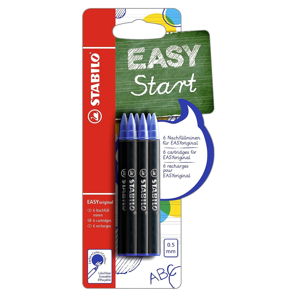 STABILO EASYoriginal Tintenpatronen M 6er Set Ersatzpatronen Tintenroller