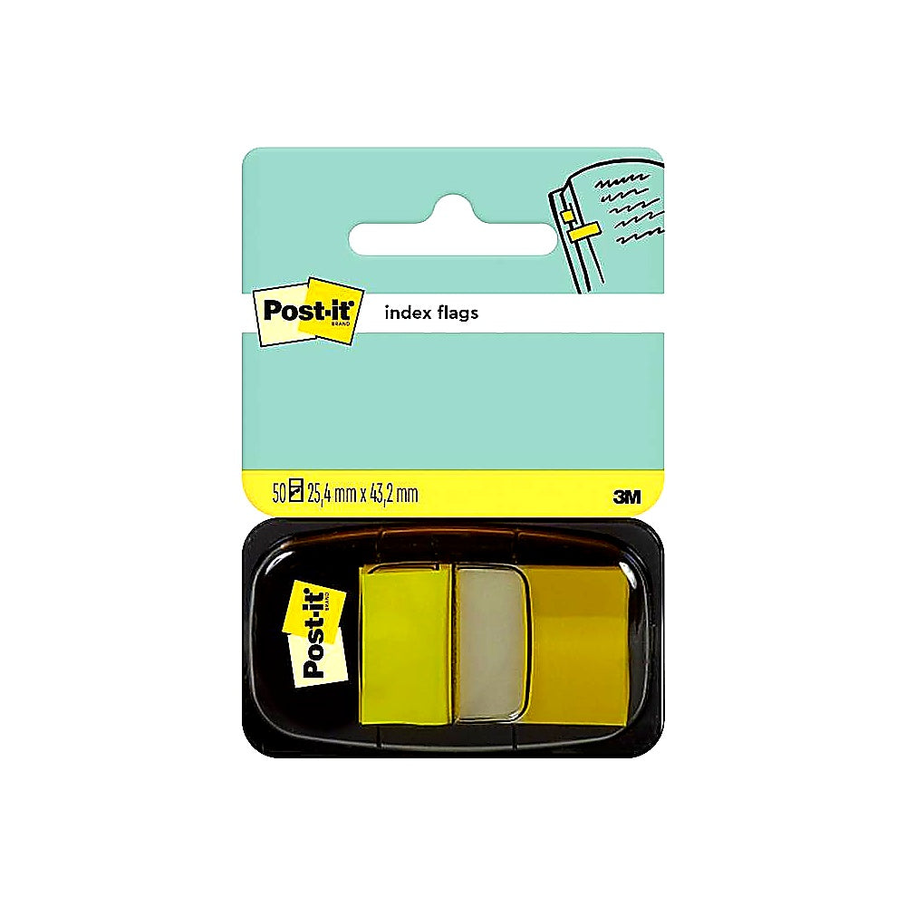 Post-it Haftstreifen Gelb 50 Stück 25.4x43.2mm Markieren Dokumente Büro