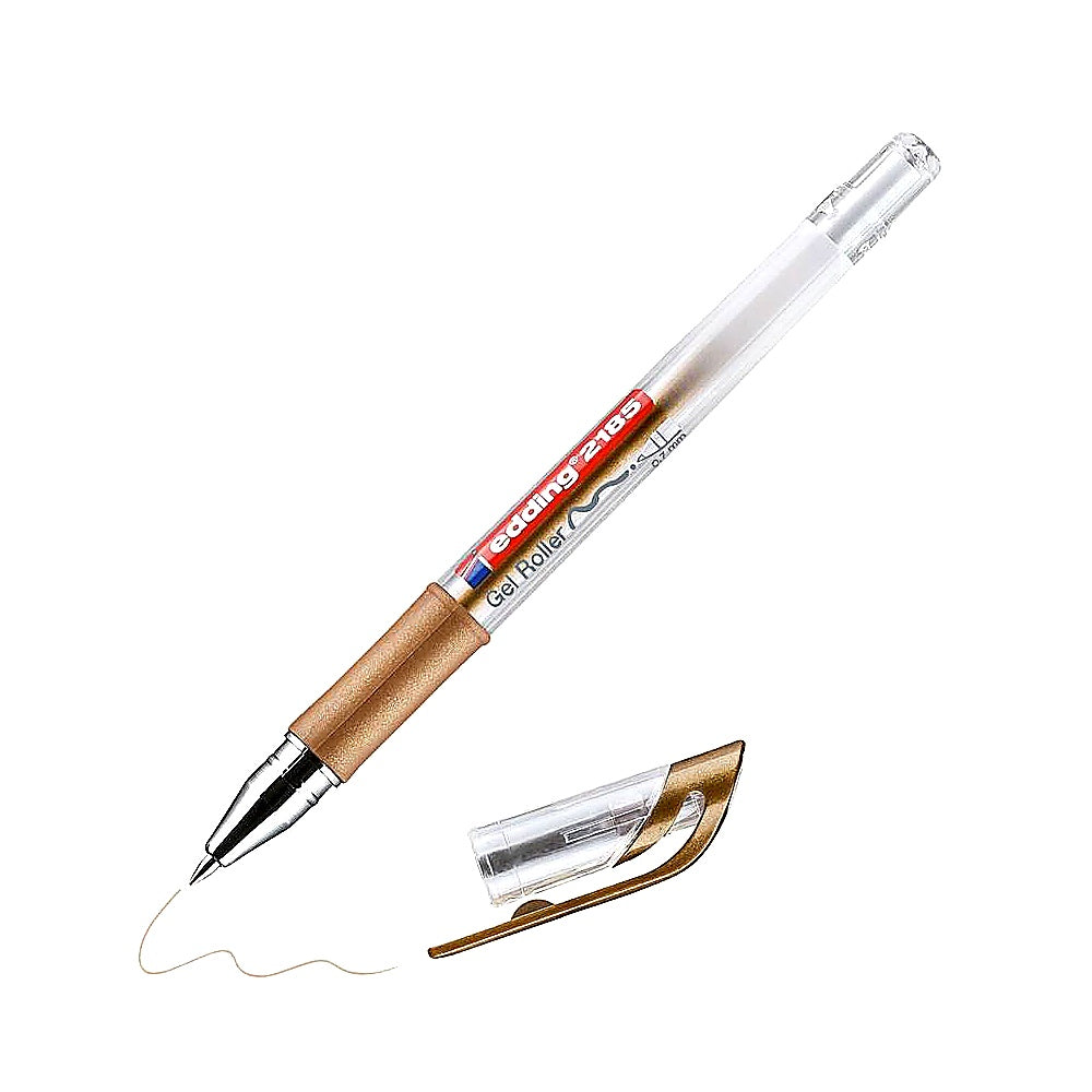 Edding 2185 Gelroller 0,7mm, weiß gold silber, Gelschreiber Bulletjournal