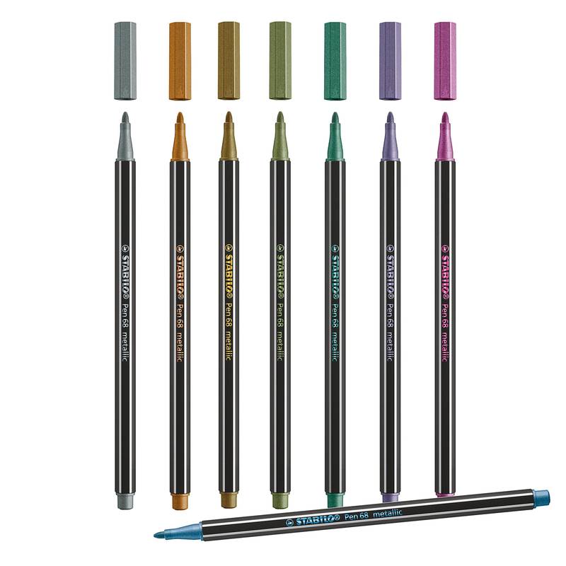 STABILO Filzstift Pen 68 Einzelstift Farbstift für Schule und Hobby