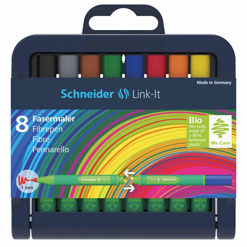 Schneider Novus Faserschreiber 1.0mm 8er Box Fasermaler Schule Büro