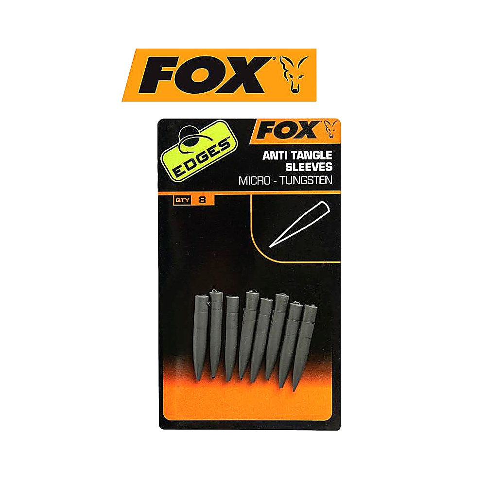 Fox Edges Anti-Tangle Sleeve Micro 8 Stück für Karpfenrigs Karpfenangeln