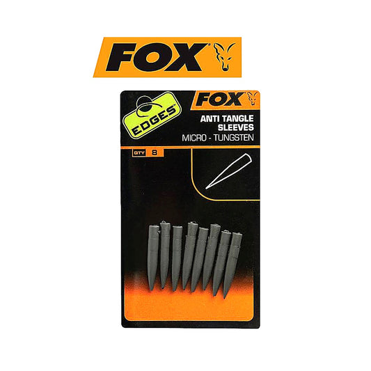 Fox Edges Anti-Tangle Sleeve Micro 8 Stück für Karpfenrigs Karpfenangeln