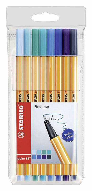 STABILO Fineliner point 88 8er Set verschiedene Farben