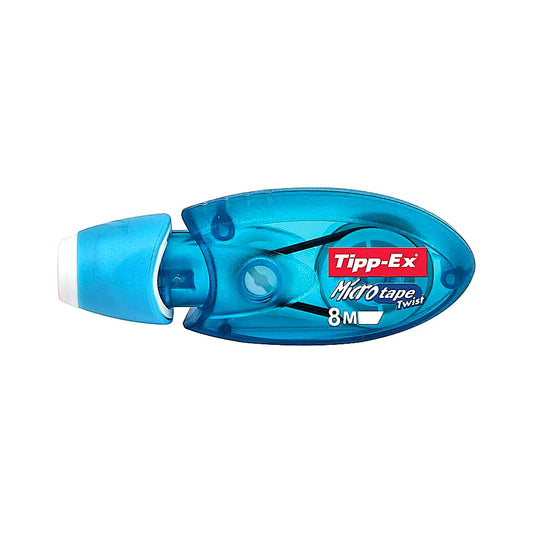 BIC Korrekturroller Tipp-Ex Microtape Twist 8m x 5mm, blau/weiß, nachfüllbar