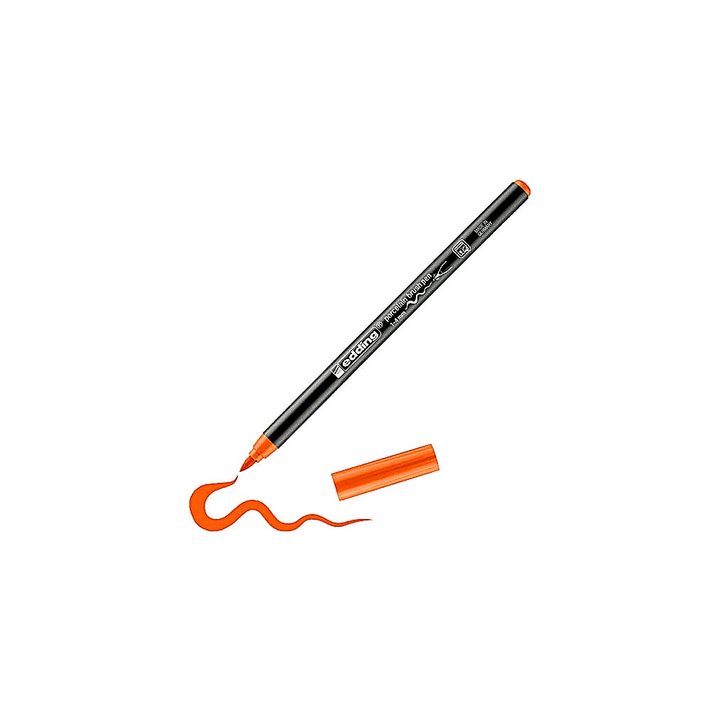 Edding 4200 Porzellan-Brushpen, Stift für Porzellanmalerei & Keramik