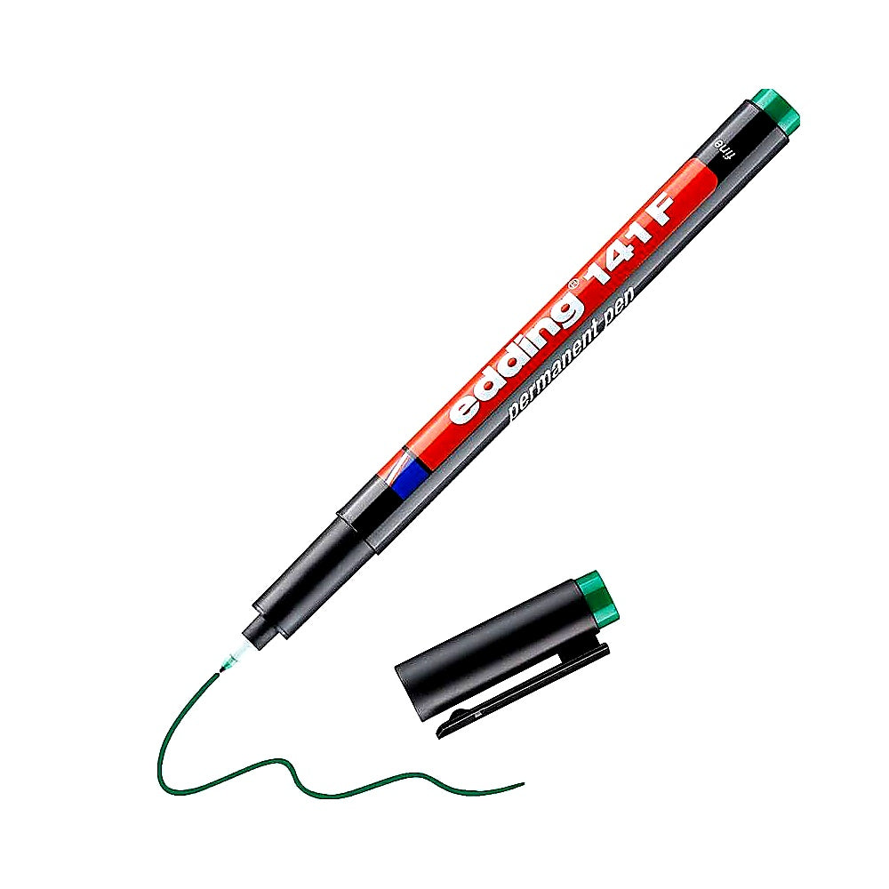 Edding 141 F Permanenter Folienschreiber 0,6mm, Glas & Folien Marker