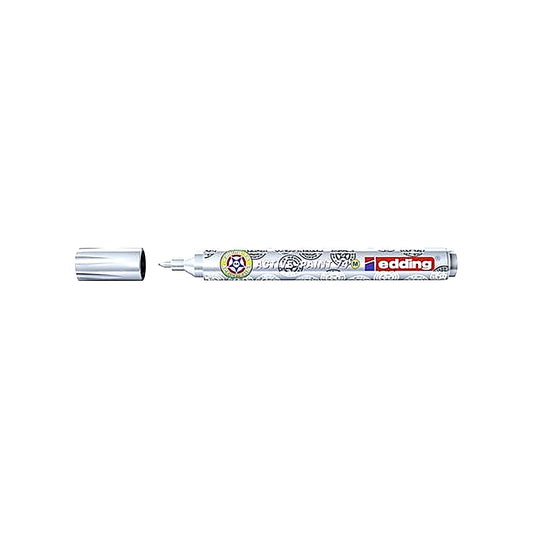 Edding 74M Lackmarker Active Paint, Spitze 1–2 mm Silber, deckend