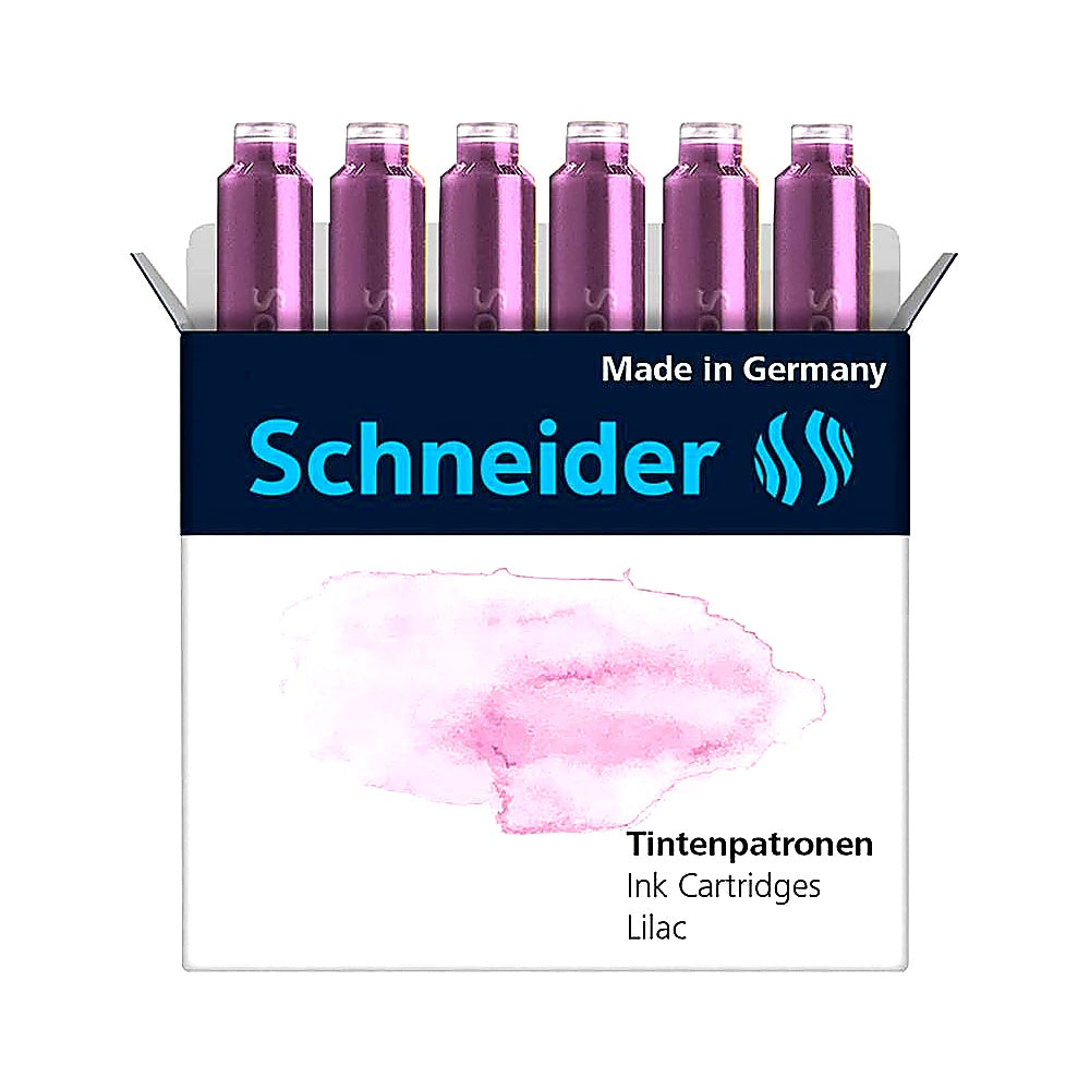 Schneider Pastell Tintenpatrone 6 Stück Ersatzpatrone Pastell Farben