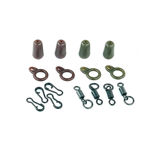 Fox Run Rings and Beads Rigs grün Karpfenangeln