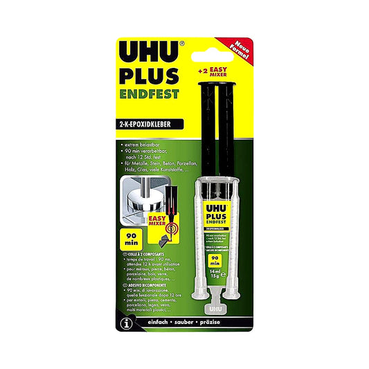 UHU 2 Komponentenkleber Plus Endfest 15g Epoxidkleber Mini Pack