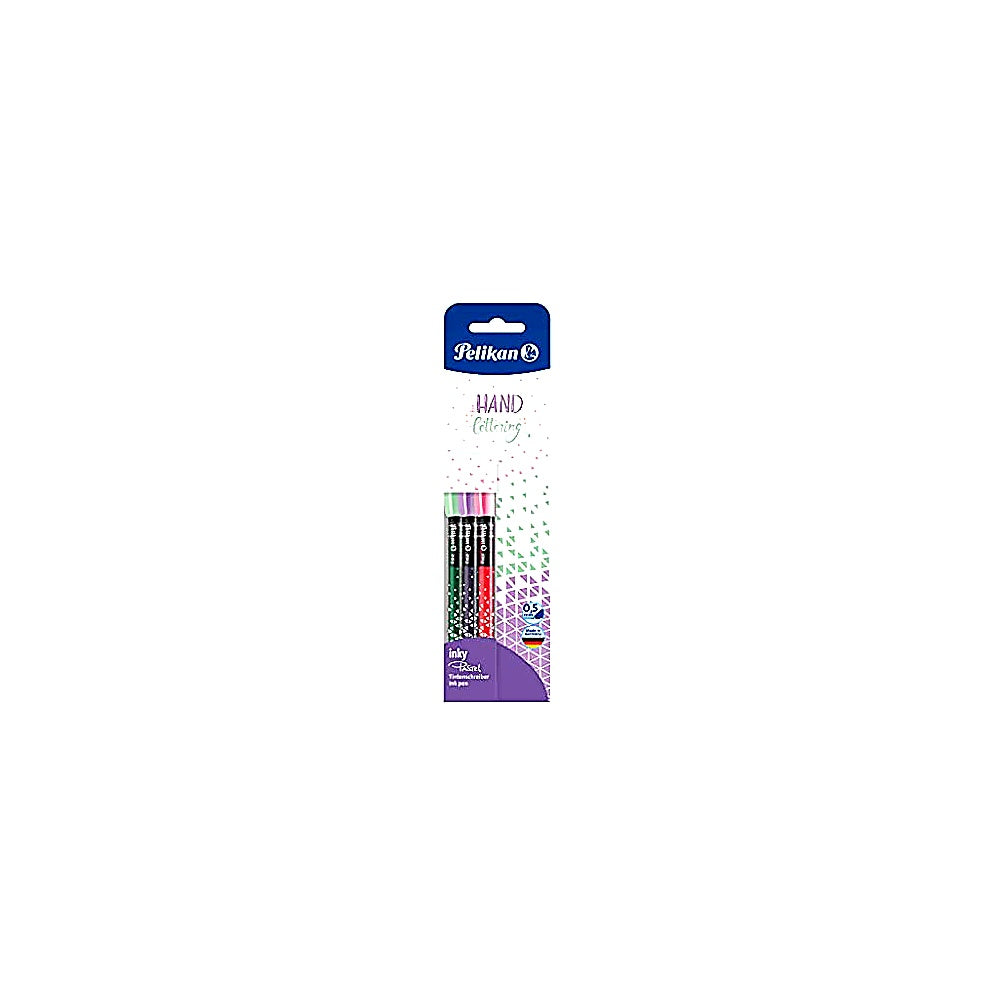 Pelikan Tintenschreiber Inky Pastell 3er Pack farbig sortiert Schule Schreiben