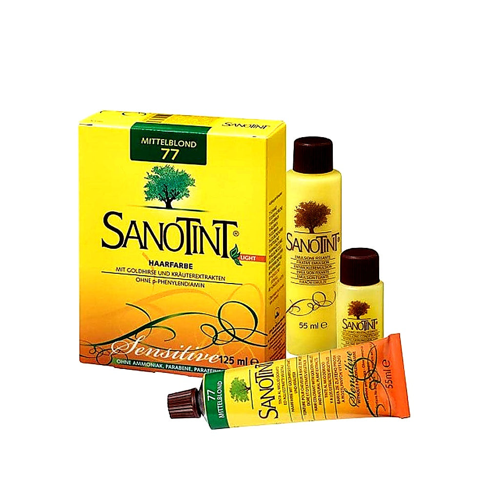 Sanotint Haarfarbe permanente Haarcoloration schonende Formel