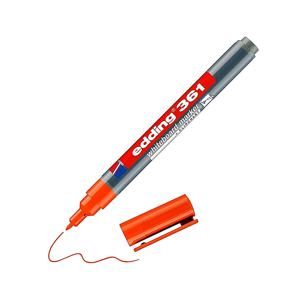 Edding 361 Whiteboardmarker, Rundspitze 1mm, abwischbar, nachfüllbar