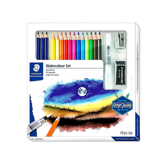 Staedtler Aquarell Set Komplett Set Aquarellfarben Zubehör Schule Malen
