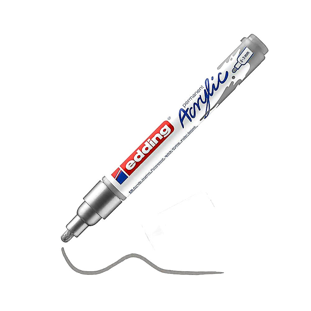 Edding 5100 Acrylmarker medium, Rundspitze 2–3 mm, wasserfest, Leinwand & Holz