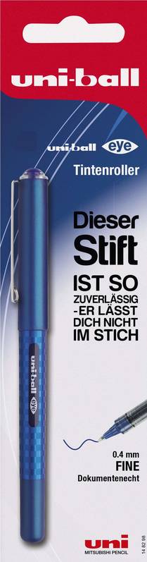 Uni Ball 148186 Tintenroller Eye Design 0.4mm blau 1 Stück