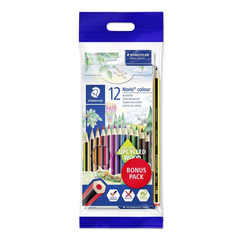 Staedtler Noris Colour Buntstifte 12er Set farbig Kartonetui