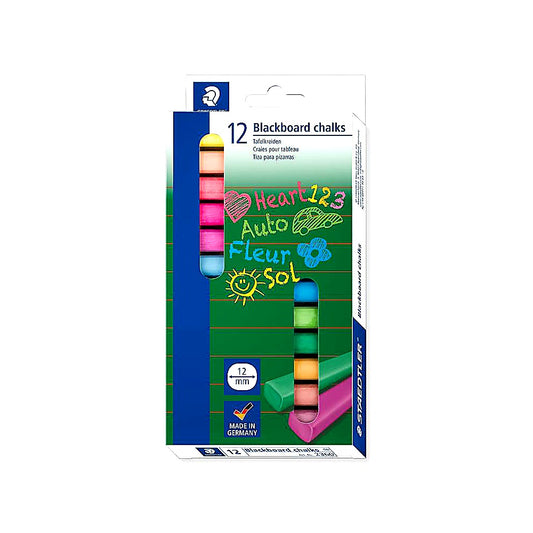 Staedtler Wandtafelkreide 12er Kartonetui Schulkreide Weiß