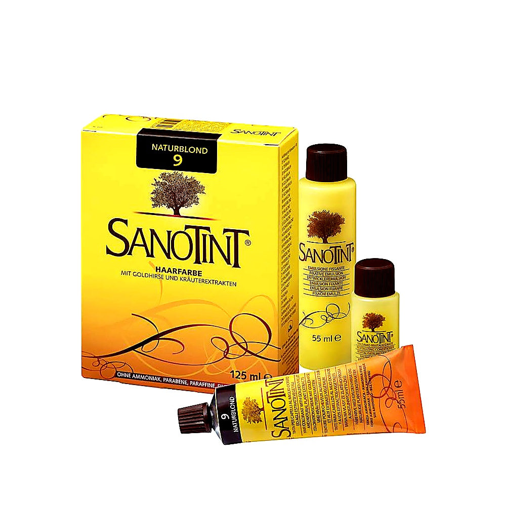 Sanotint Haarfarbe permanente Haarcoloration schonende Formel