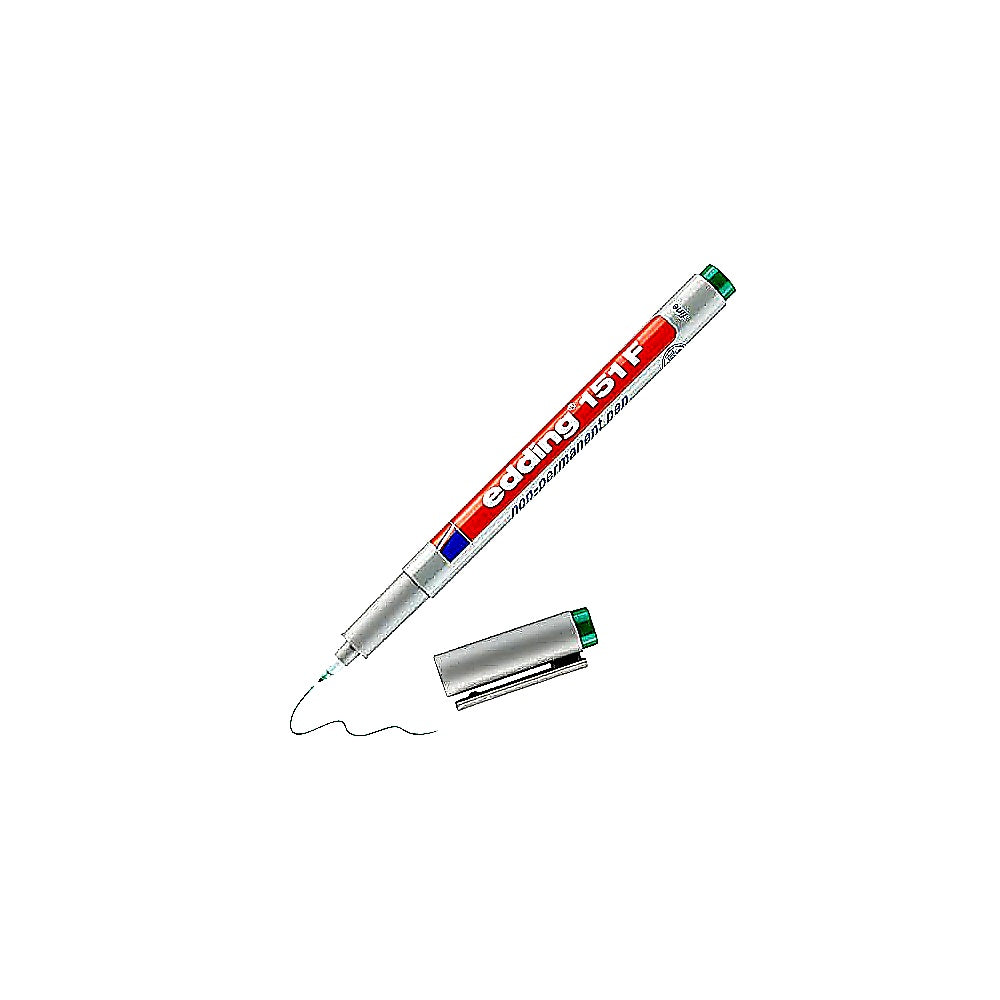 Edding 151 F Non-permanent Pen 0,6mm, Glas, Folien, Overhead Marker