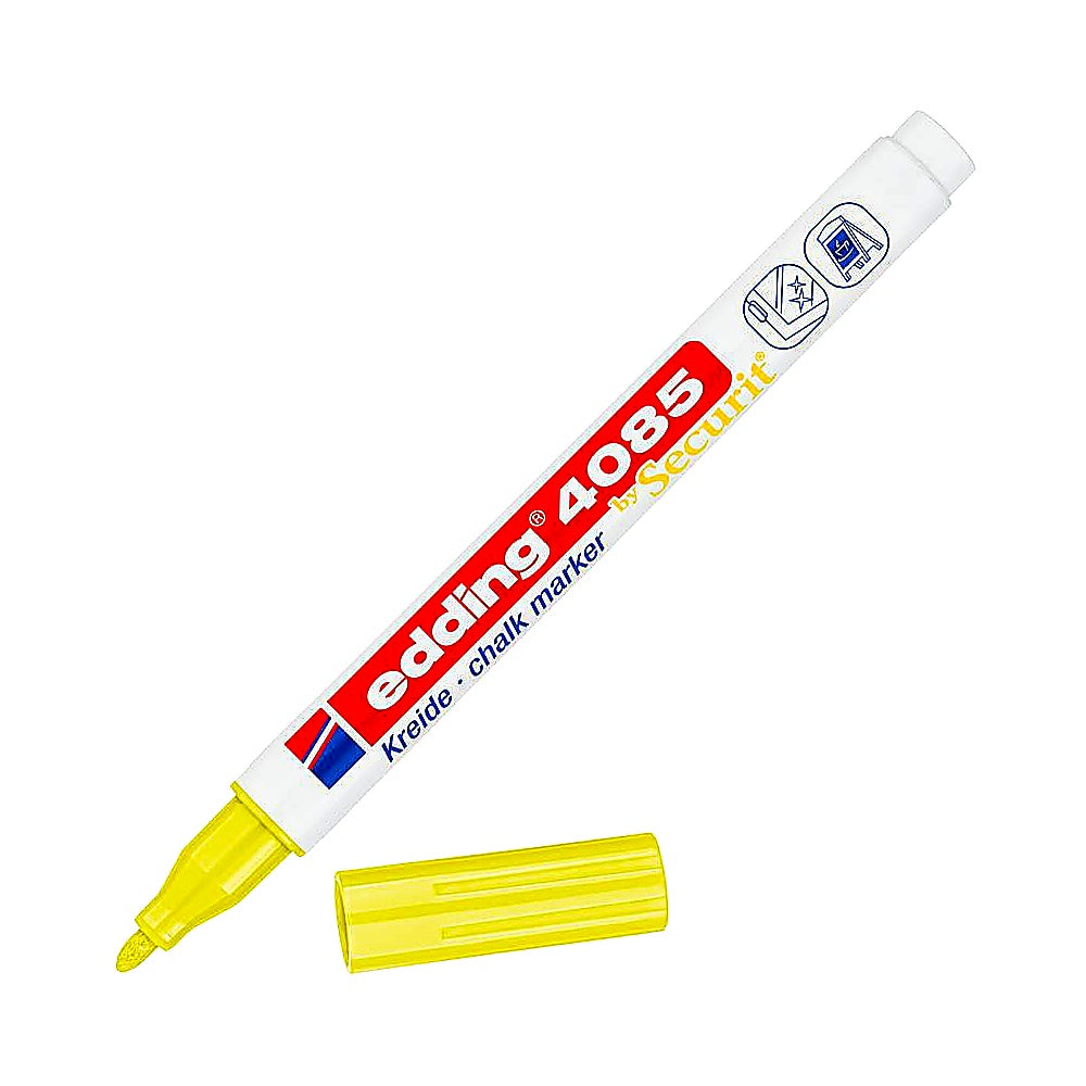 Edding 4085 Kreidemarker, Rundspitze 1–2mm, abwischbar, Fenster & Tafel