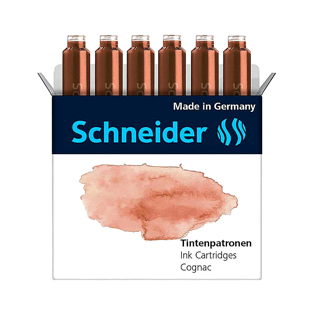 Schneider Pastell Tintenpatrone 6 Stück Ersatzpatrone Pastell Farben