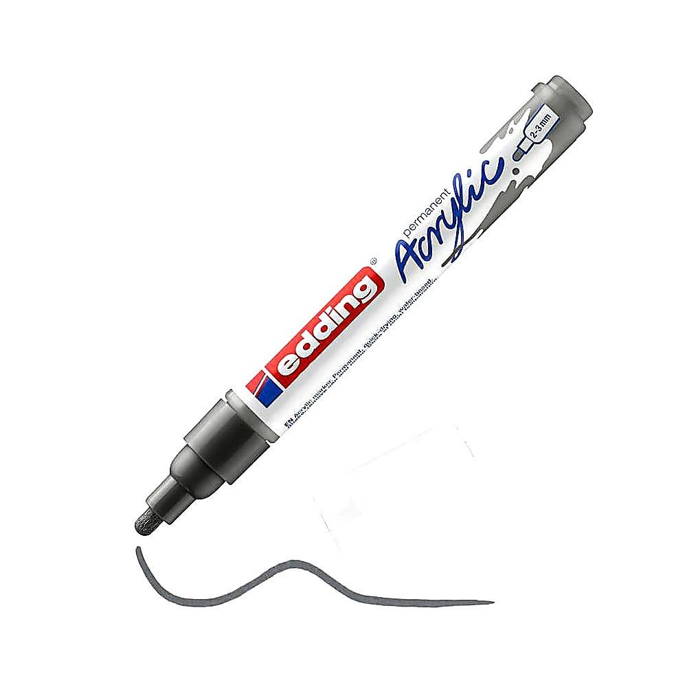 Edding 5100 Acrylmarker medium, Rundspitze 2–3 mm, wasserfest, Leinwand & Holz